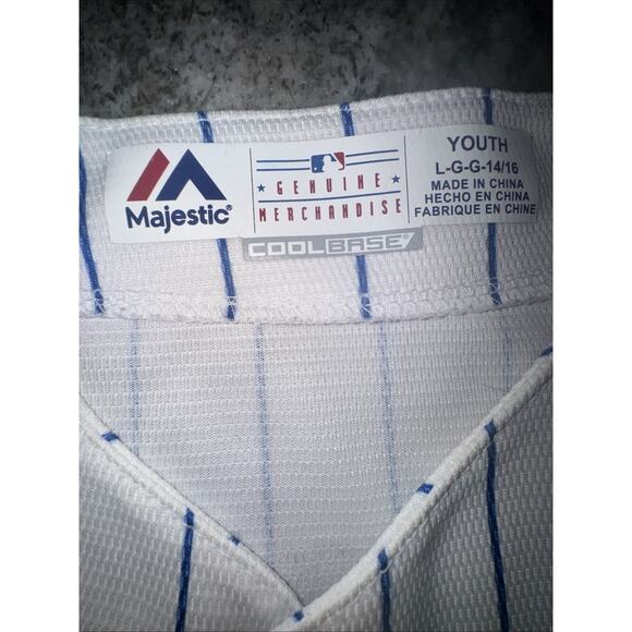 MLB Cubs Youth Jersey 27 Addison Russell Large Majestic (J20) - Picture 4 of 4